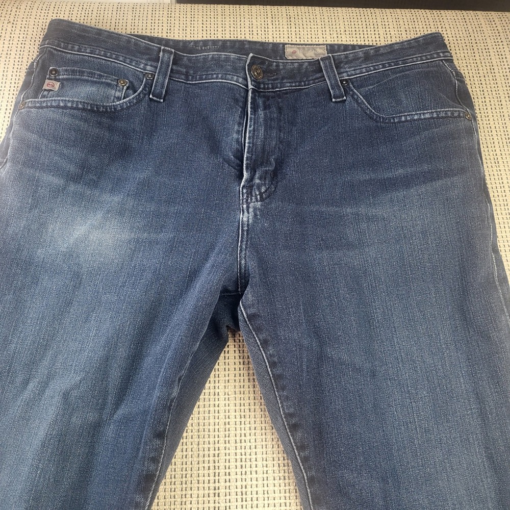AG Jeans Men 36x34 Blue The Everett Slim Straight Denim 360 Stretch 1794TSYEQUA